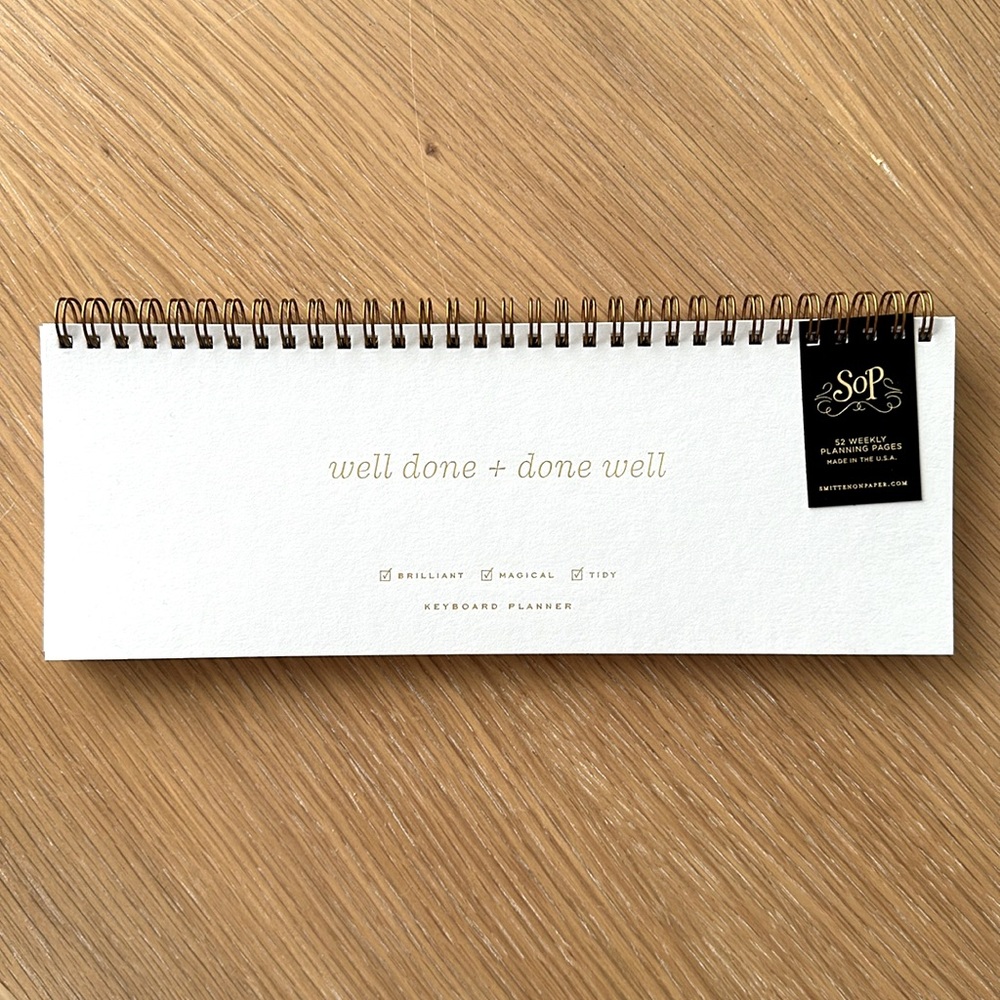 NEW Smitten on Paper | Keyboard Planner | Letterpress